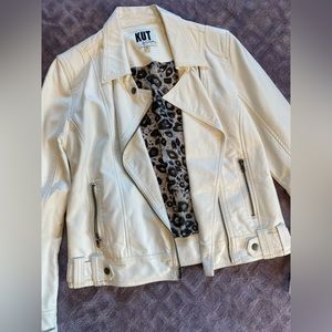 White leather jacket